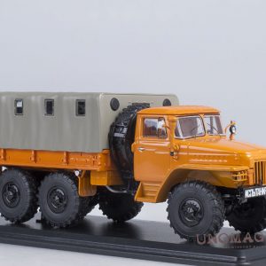 Ural-375D xe tải thùng bạt cam